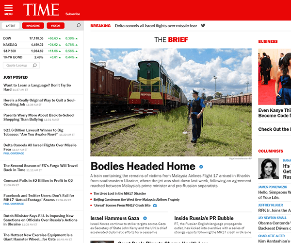 TIME Magazine WordPress Website